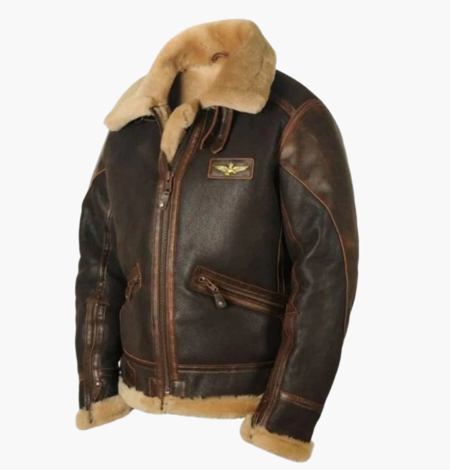 Men's pilot jacket in timeless vintage style