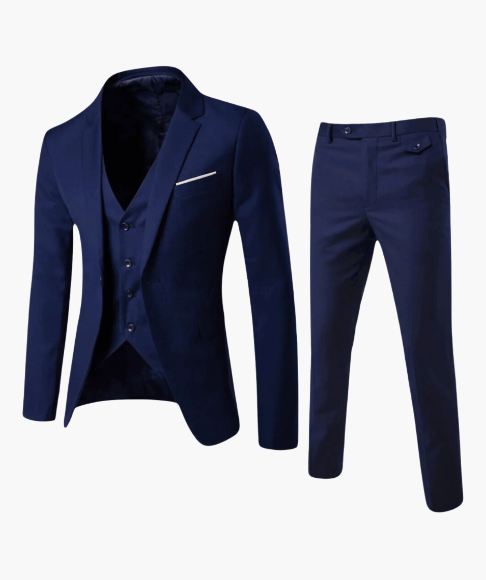 Men's Three-Piece Suit Slim Fit Business and Wedding Stylish Costume Set