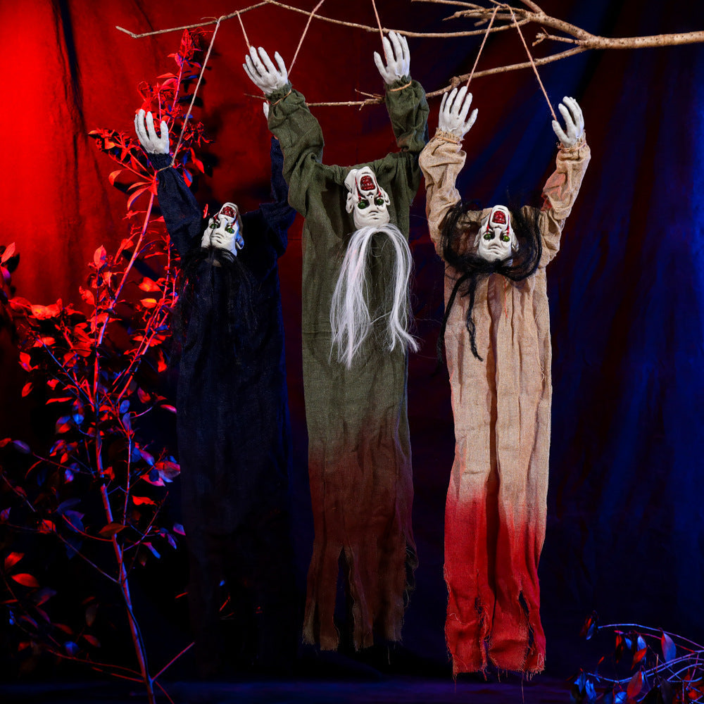 Halloween Hanging Ghost Dolls Decoration Set - Creepy Ornaments for Halloween