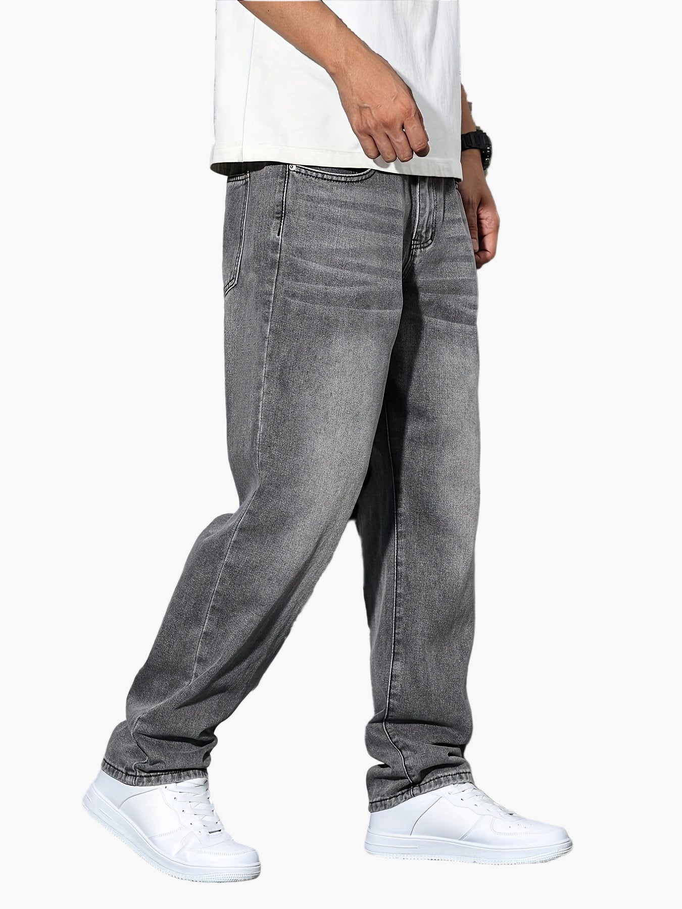 Men's Relaxed Fit Jeans – Streetwear Style, Daily Comfort