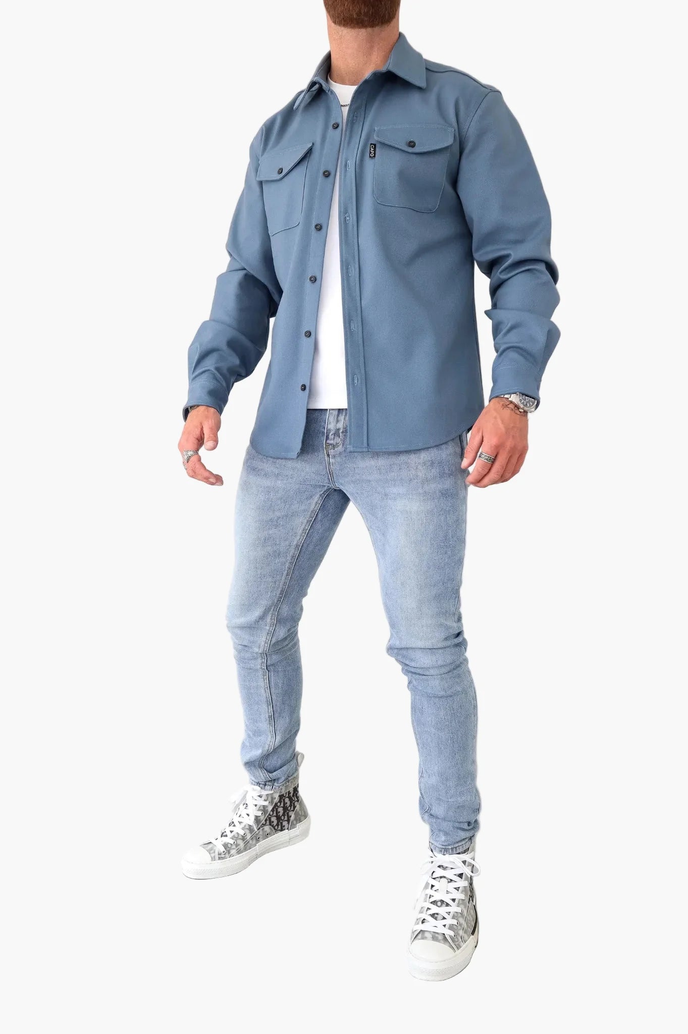 Fashionable Men's Shirt Jacket - Casual Style Coat for Daily Use