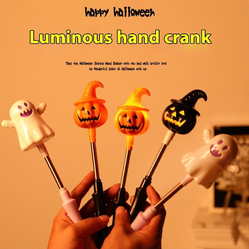 Halloween Luminous Hand Crank – Festive Hand Shaker for Halloween Decoration and Game