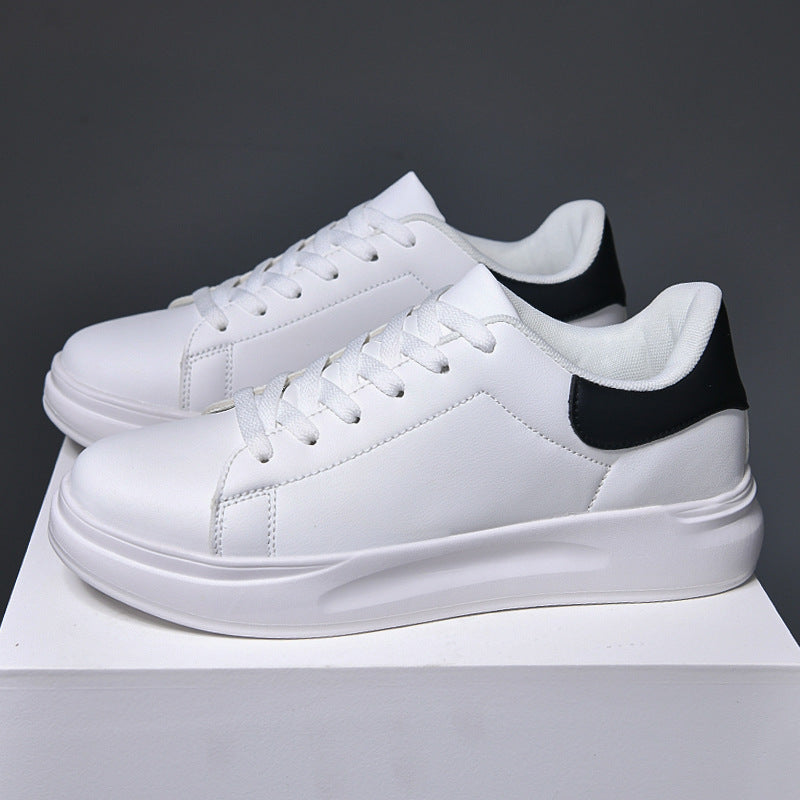 Norman – Large Size White Waterproof Sneakers made of Vegan Leather