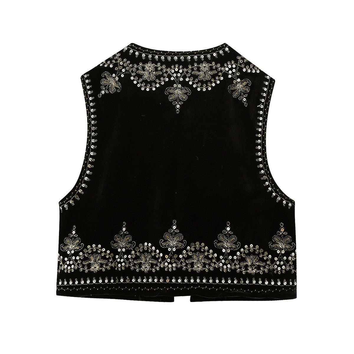 Nicola – Retro Embroidered Velvet Jacket