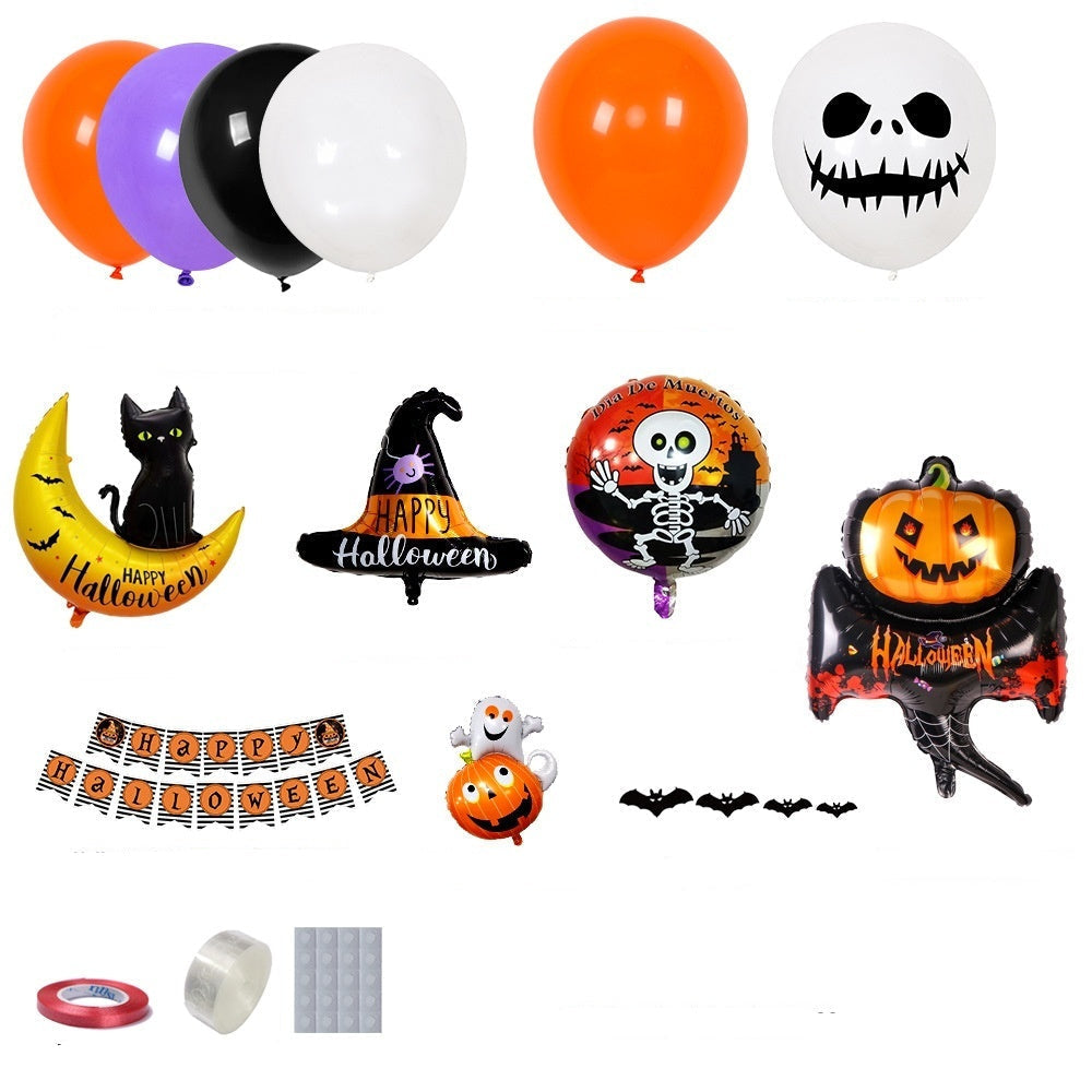 Halloween Balloon Set Decoration for Party & Celebration – Spooky Balloons and Garland