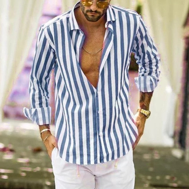 James – Loose Striped Polo Shirt