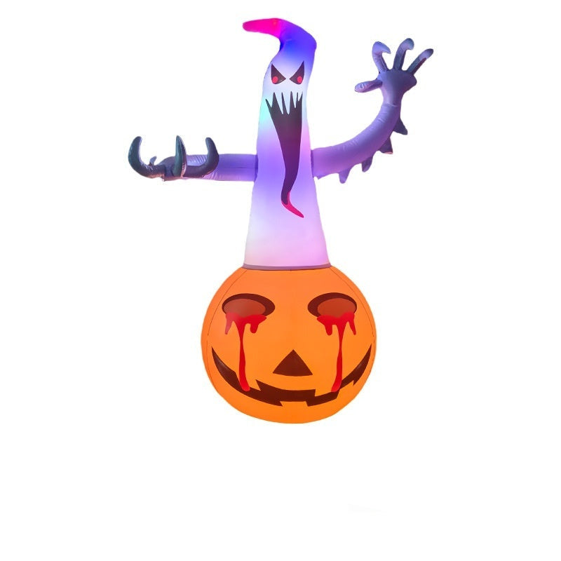 Halloween Inflatable Decoration – Ghost, Pumpkin, Eyeball & More – Festive Decoration for Halloween Party, Trick-or-Treat & Garden Decoration