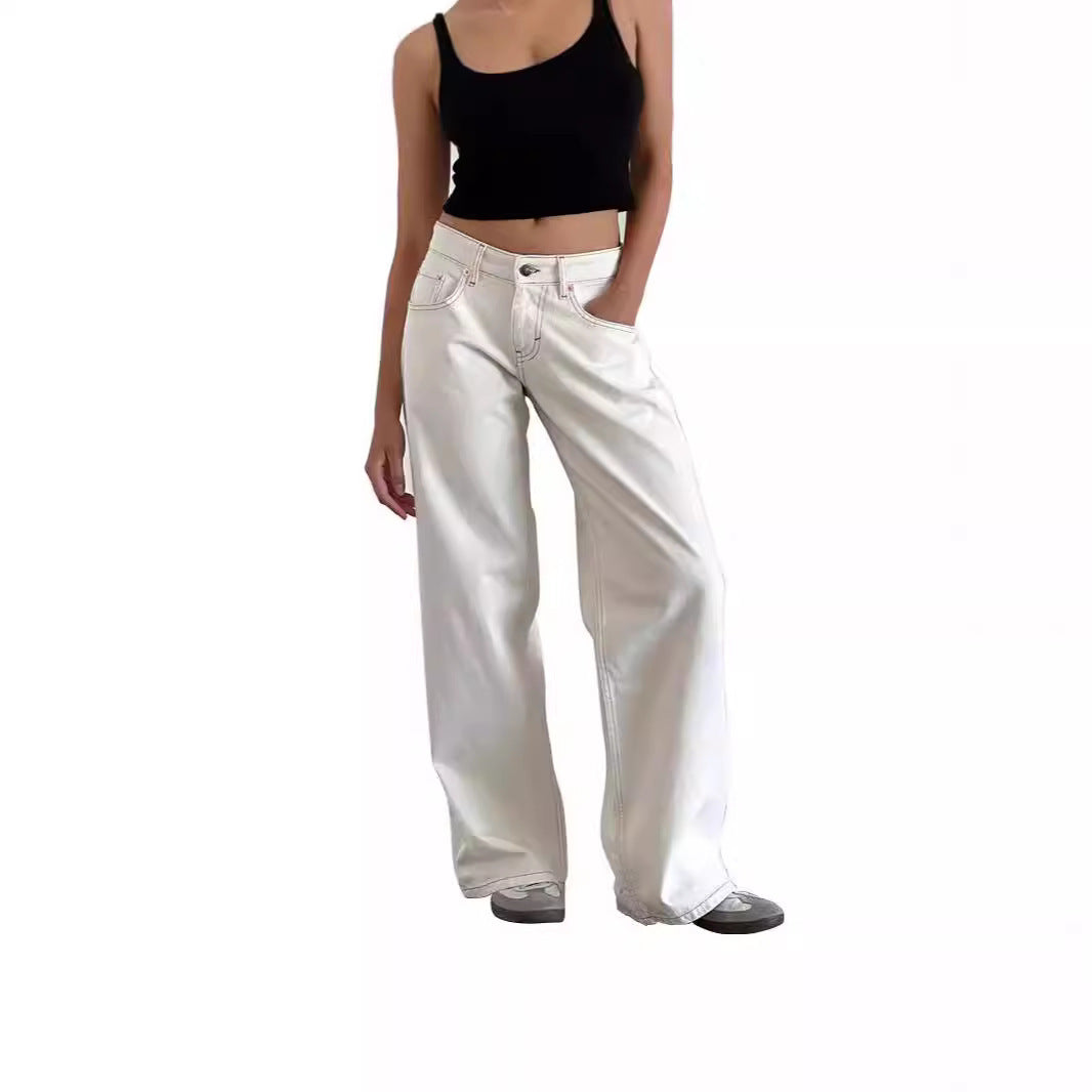 Vanessa – Wide Denim Pants with Feminine Cut