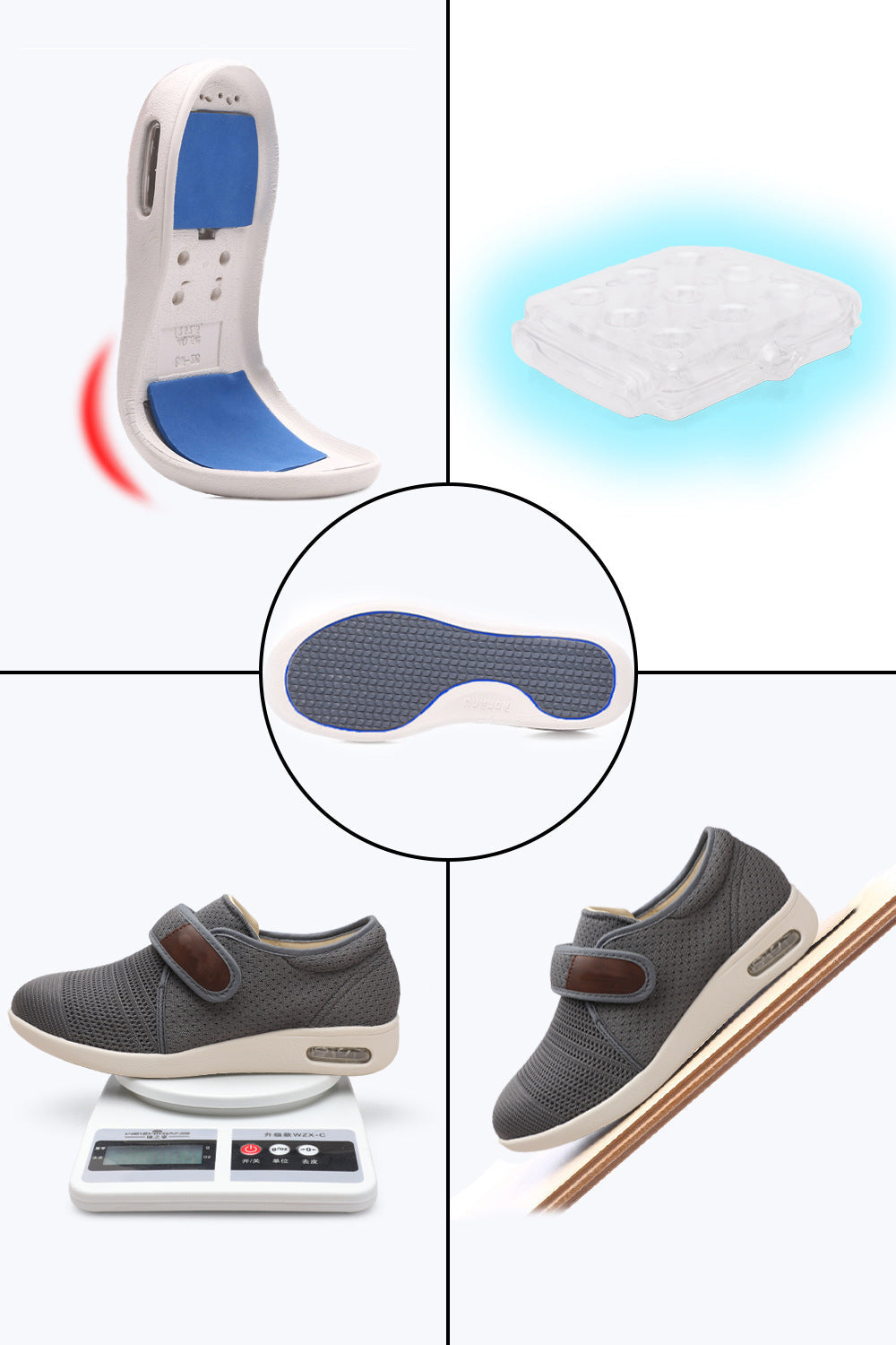 Men's comfortable orthopedic Velcro shoes – breathable and lightweight