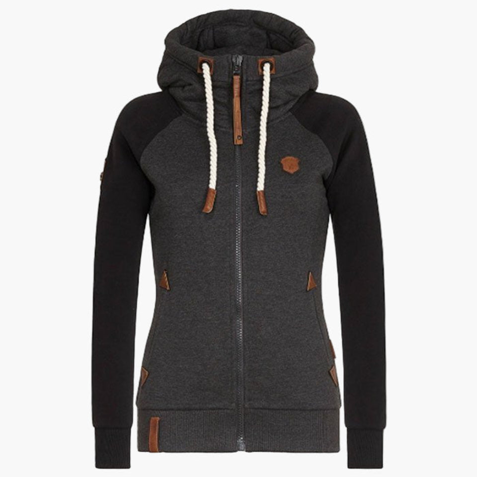 Women's Hoodie with Zipper – Sporty and Comfortable Casual Style – Ideal for Leisure and Outdoor