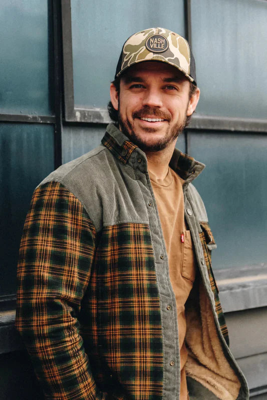 Men's Outdoor Flannel Shirt Jacket – Casual Checked Fleece Jacket for Adventure and Leisure