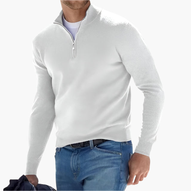 Men's Half-Zip Knitted Sweater – Modern & Comfortable For Every Occasion