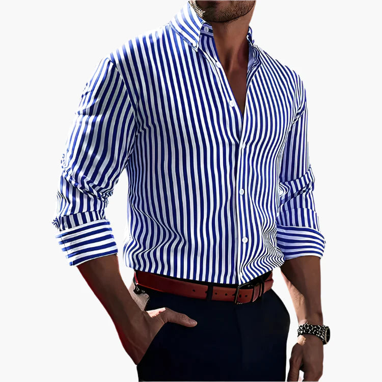 Men's Striped Slim Fit Shirt – Stylish and Comfortable for Business & Casual