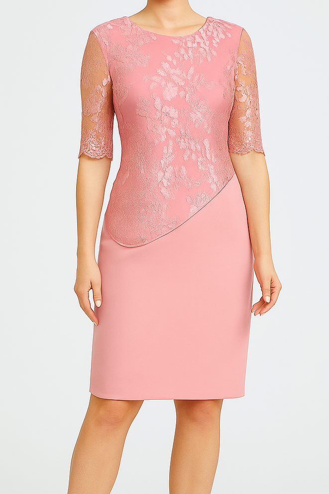 Claire – African Dress with Lace for Wedding