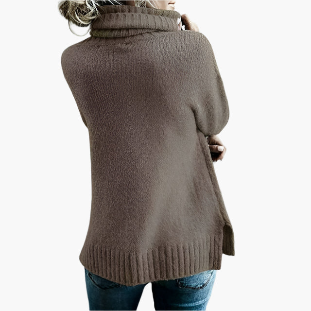 Women's Oversized Turtleneck Knitted Sweater Casual Comfort