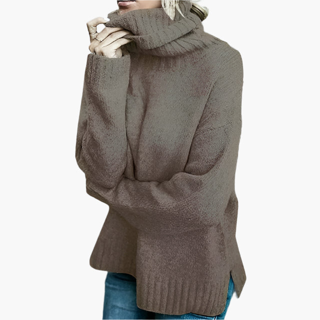 Women's Oversized Turtleneck Knitted Sweater Casual Comfort