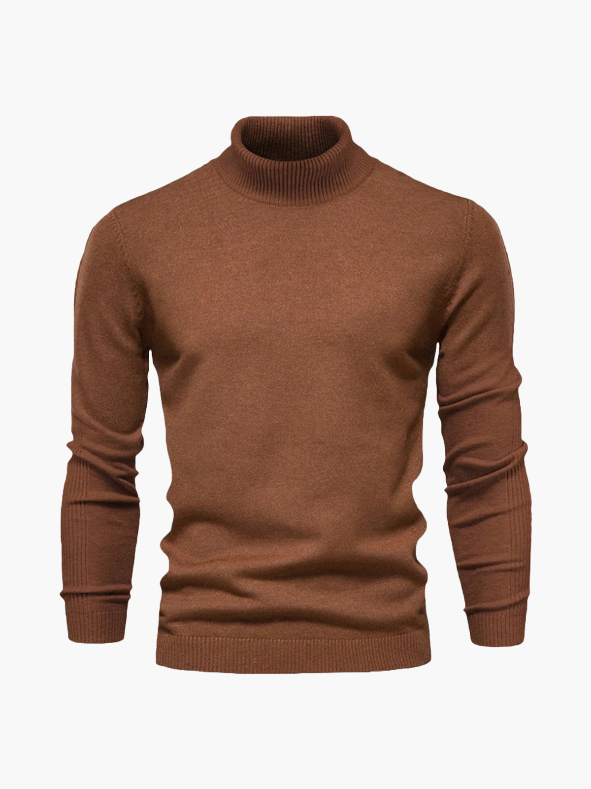 Men's Turtleneck Sweater with Slim Fit and Timeless Look