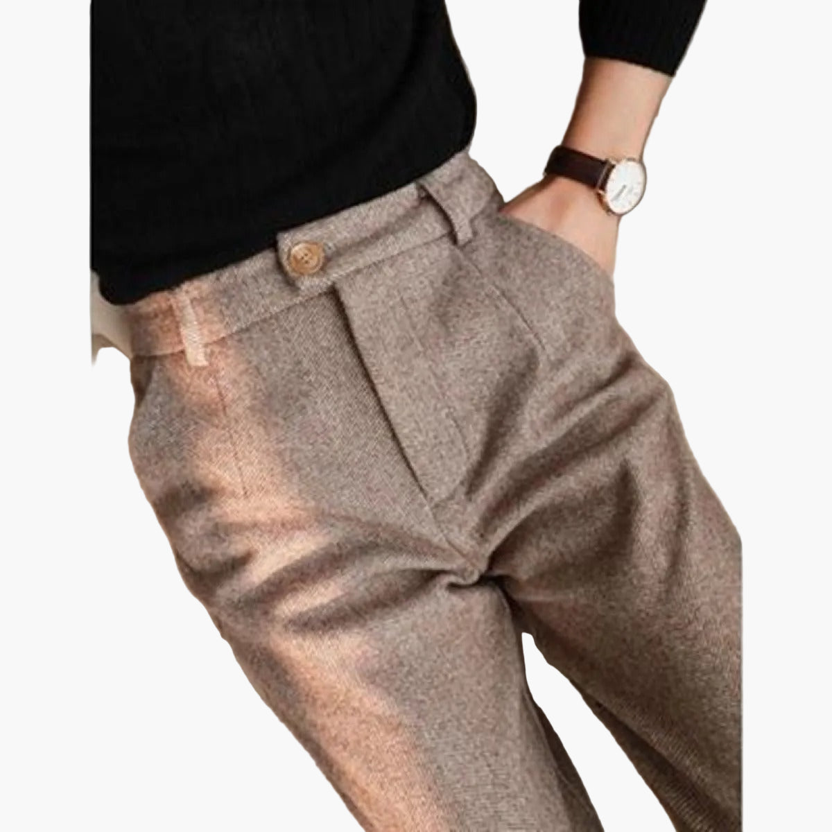 Women's elegant wool trousers for business and formal occasions