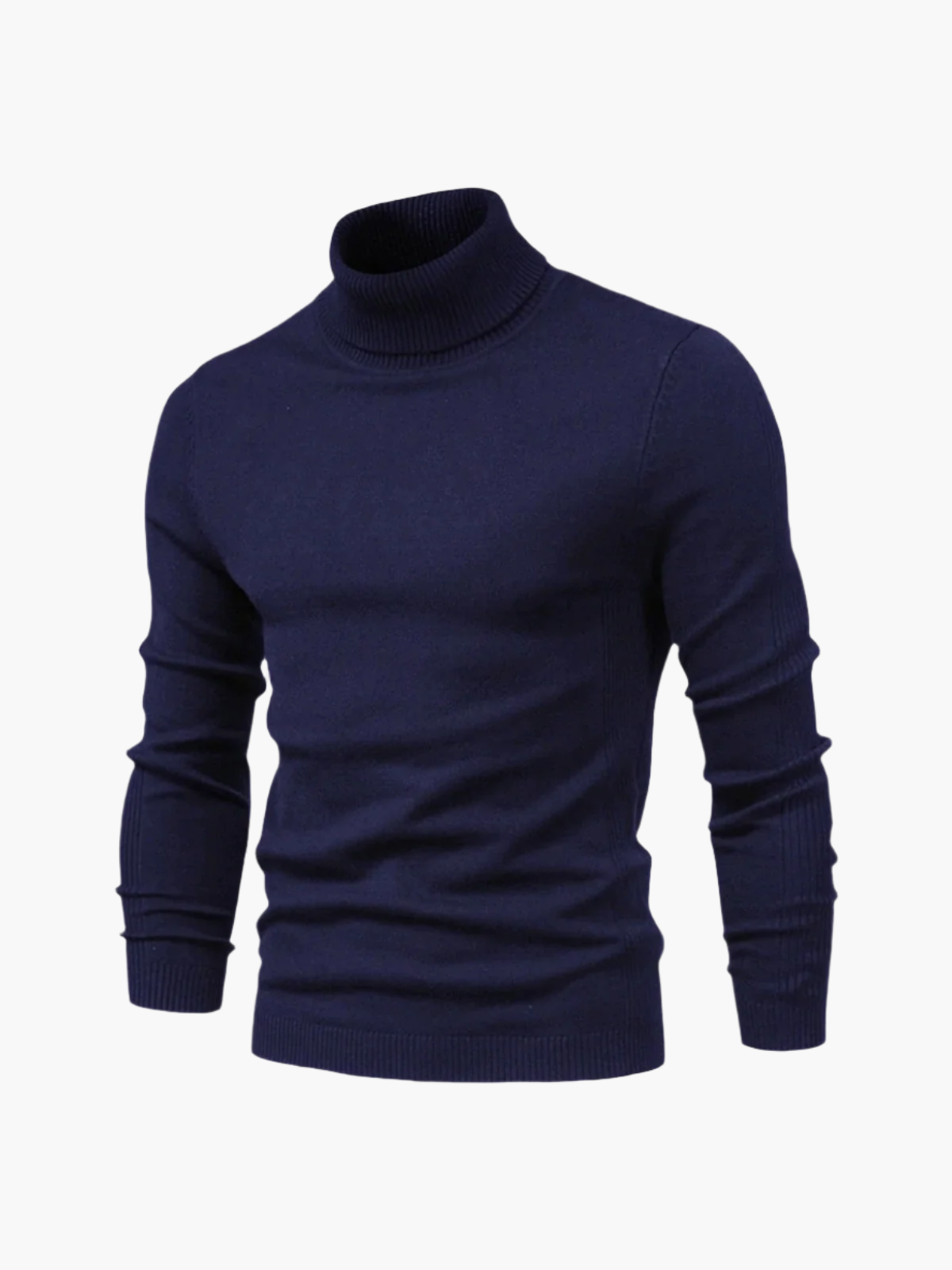 Men's Turtleneck Sweater with Slim Fit and Timeless Look