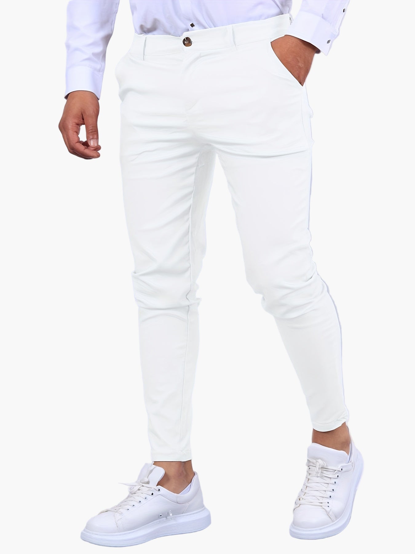 Men's Skinny-Fit Chino Pants – Modern and Stylish for Casual and Business Occasions