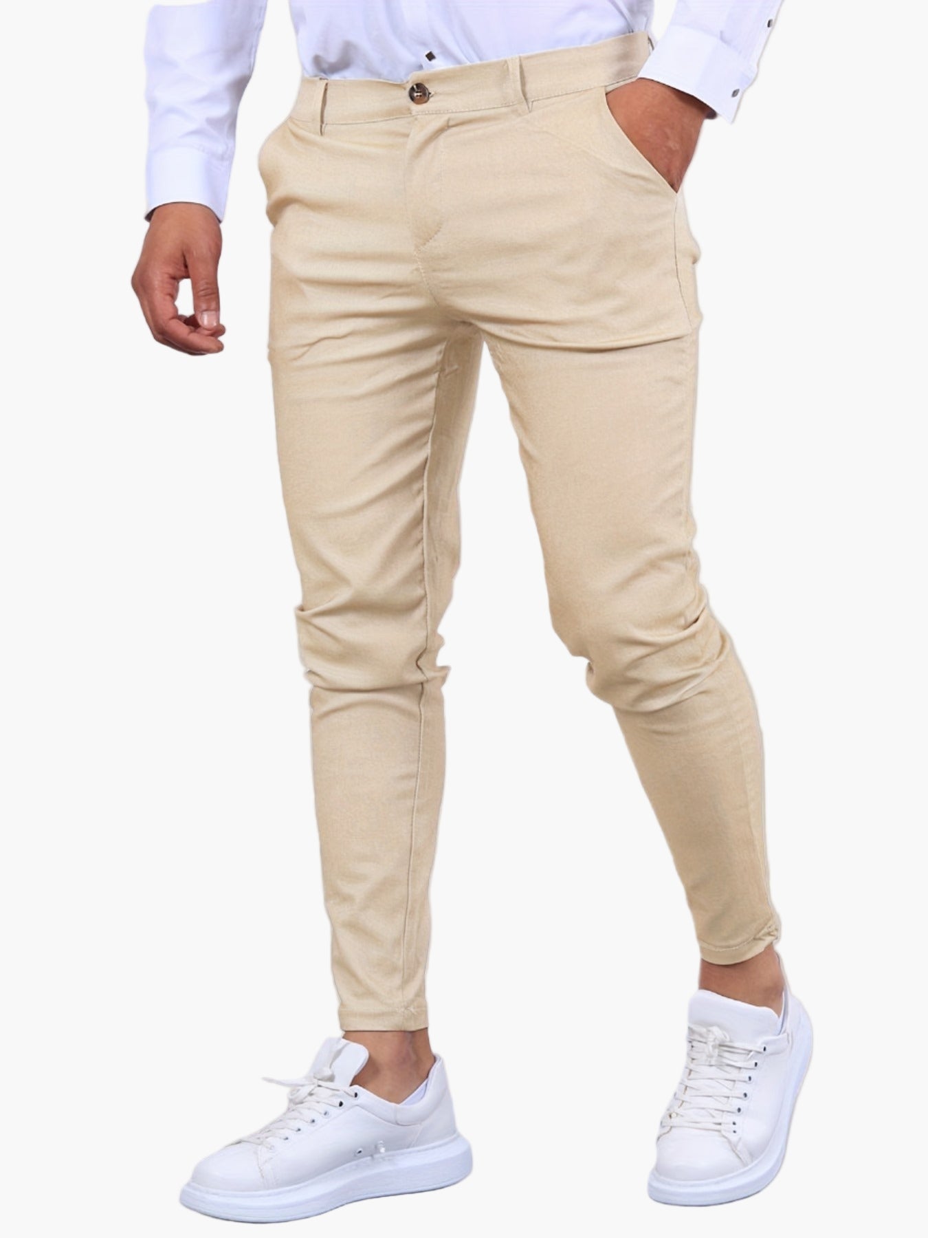 Men's Skinny-Fit Chino Pants – Modern and Stylish for Casual and Business Occasions