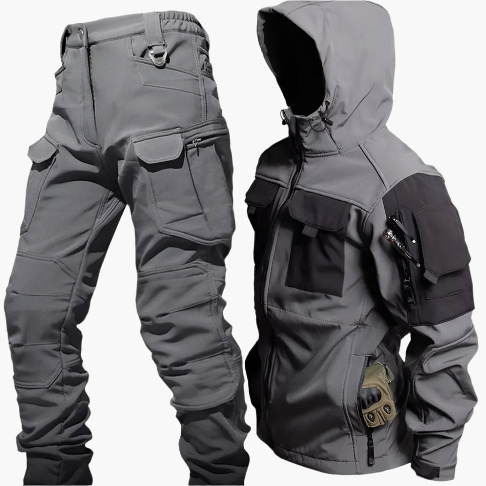 Men's Outdoor Tactical Softshell Set – Jacket and Pants for Adventure and Survival