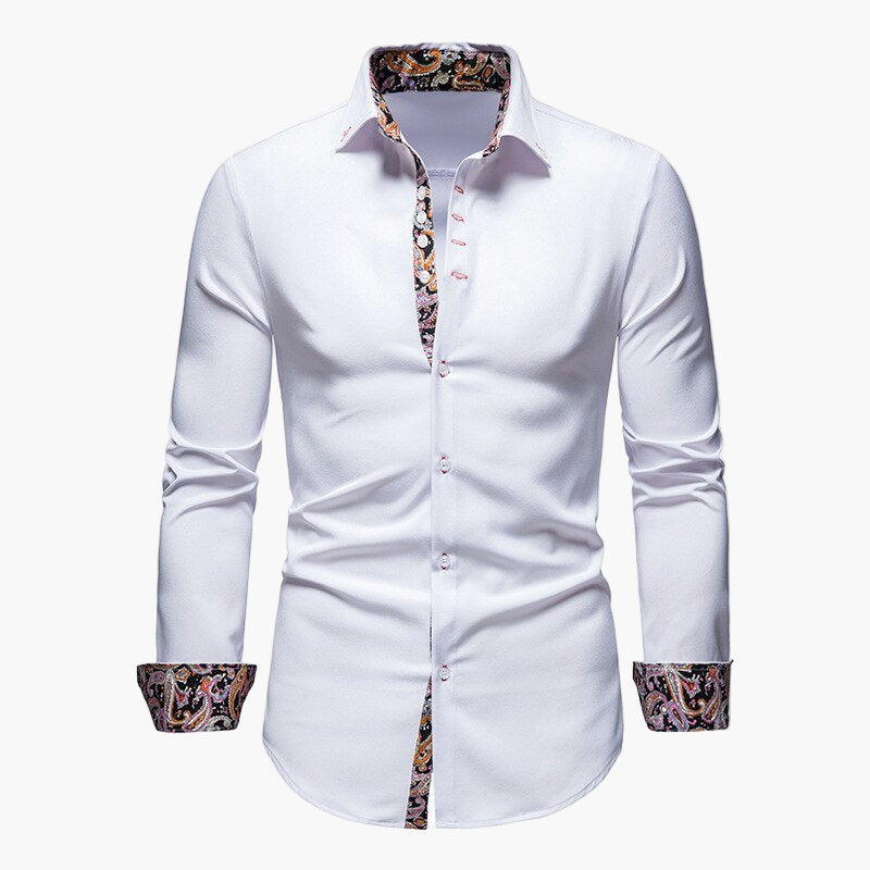 Men's Shirt Modern Slim Fit Long Sleeve – Stylish and Versatile for Business and Casual