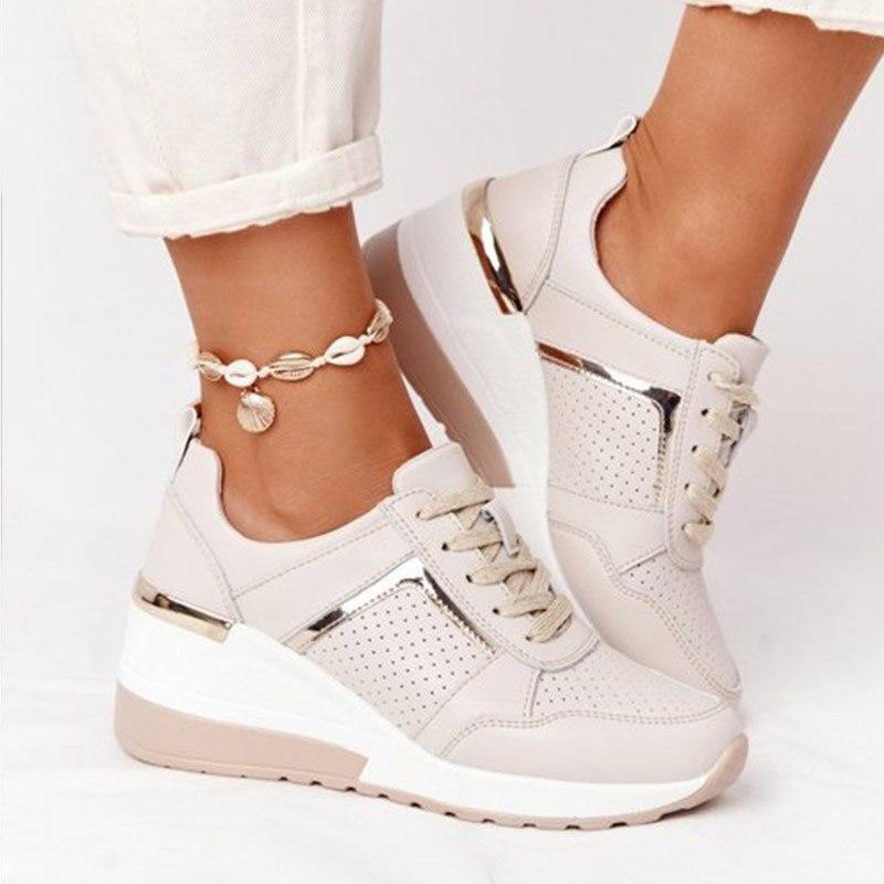 Women's Orthopedic Sneakers with Wedge Heel – Comfort & Style for Daily Use