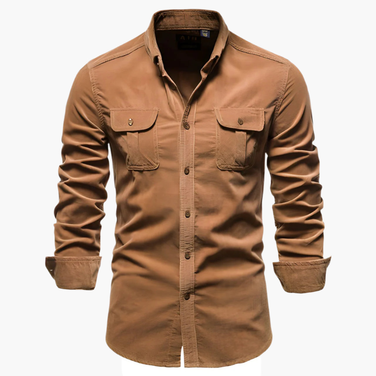 Men's Casual Shirt with Buttons and Chest Pockets - Stylish and Versatile for Daily Use