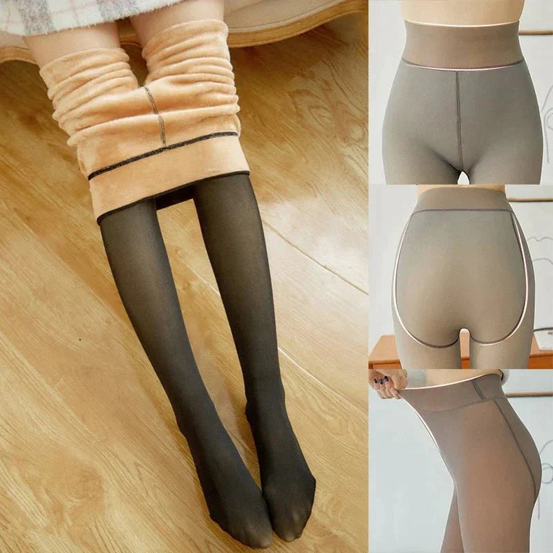 Ladies Winter Tights - Warm, Comfortable & Fashionable - Tight Stretch Tights for Cold Days
