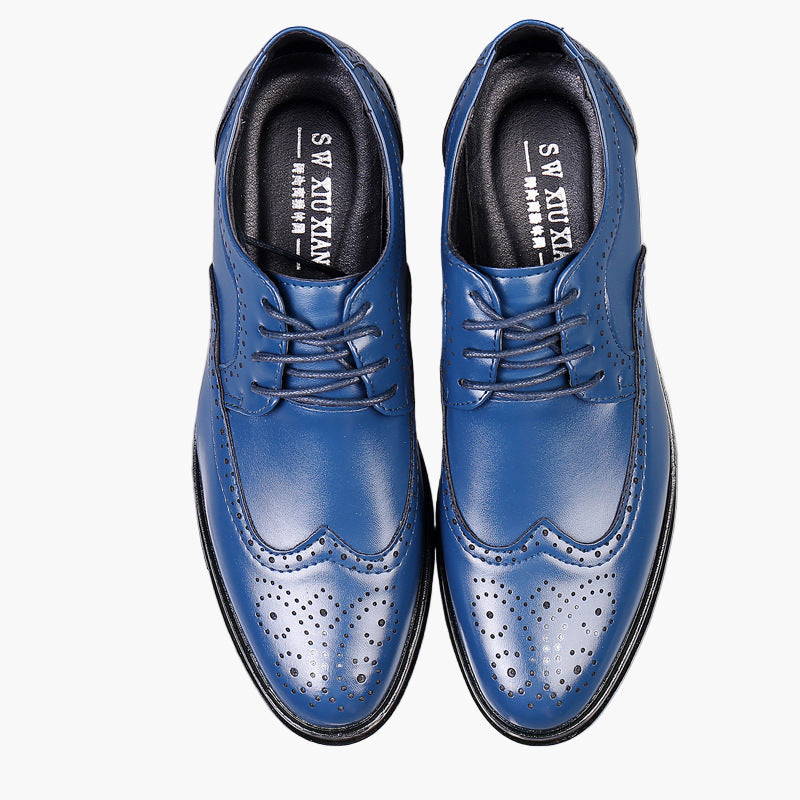 Men's Oxford Brogue Leather Shoes for Formal Occasions